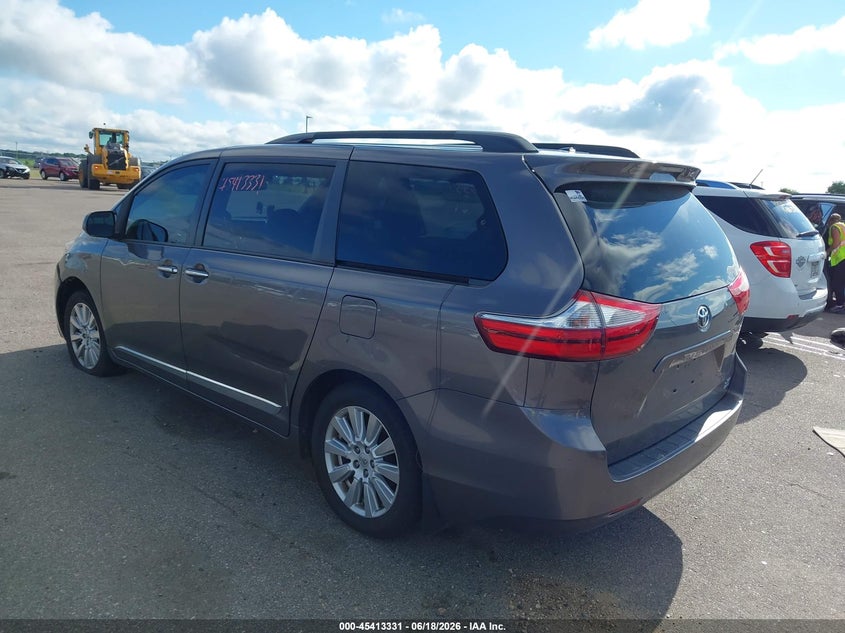2017 TOYOTA SIENNA VAN 3.5L V-6 DI, DOHC, VVT, 296HP