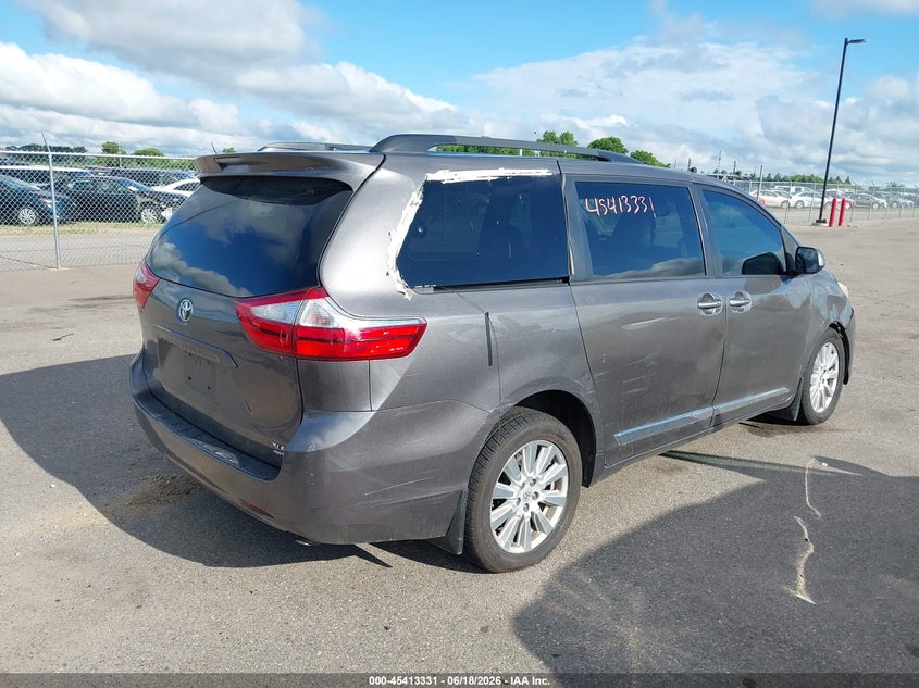 2017 TOYOTA SIENNA VAN 3.5L V-6 DI, DOHC, VVT, 296HP