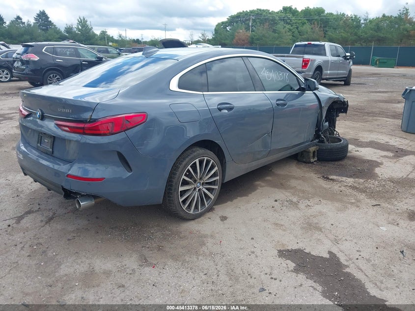 Vin: wba73ak08m7j15335, lot: 45911400, bmw 228i gran coupe xdrive 20214