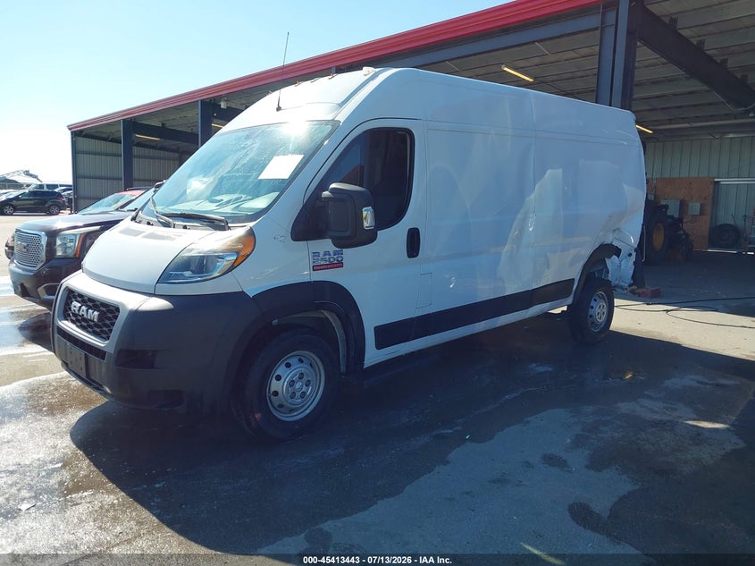Vin: 3c6trvdg5le133752, lot: 45911465, ram promaster 2500 high roof 159 wb 20202