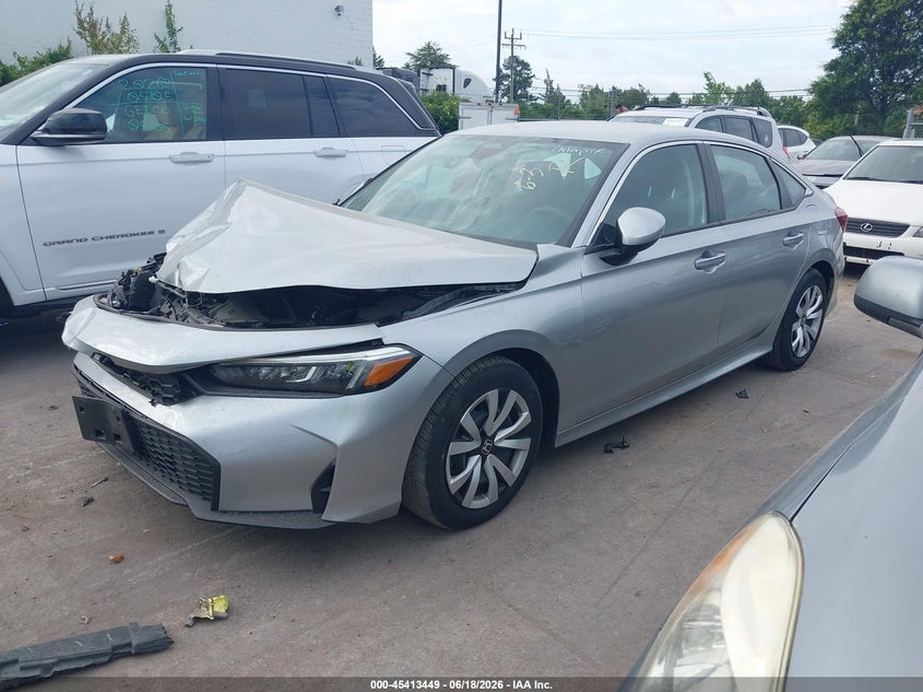 2025 Honda Civic Lx 2HGFE2F26SH600859 photo 1
