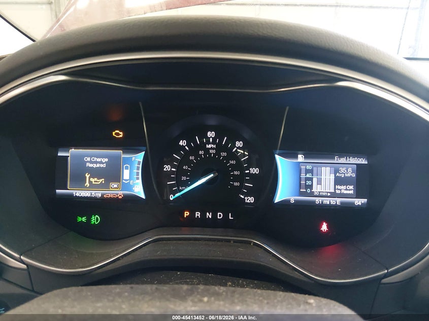 2015 FORD FUSION SEDAN 2.0L I-4 DOHC, VVT, 141HP