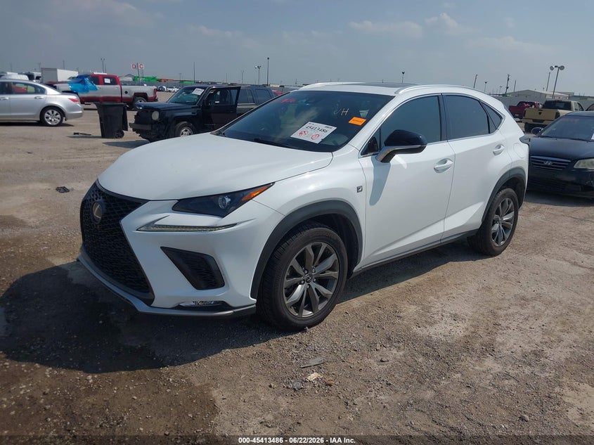 Vin: jtjsarbz1m2201774, lot: 45911508, lexus nx 300 f sport 20212