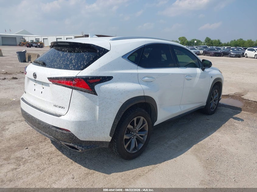 Vin: jtjsarbz1m2201774, lot: 45911508, lexus nx 300 f sport 20214