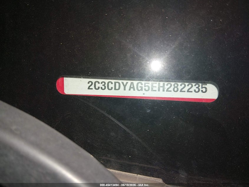 2014 Dodge Challenger Sxt VIN: 2C3CDYAG5EH282235 Lot: 45413494