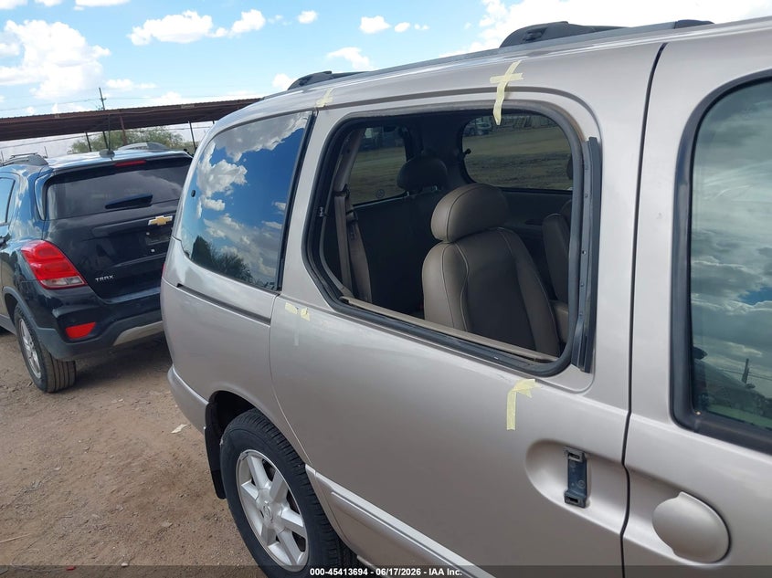 2001 Nissan Quest Gle VIN: 4N2ZN17T21D829903 Lot: 45413694