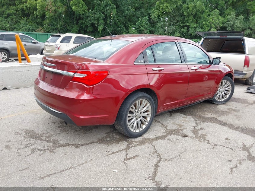 Vin: 1c3ccbcb5cn143227, lot: 45911765, chrysler 200 limited 20124