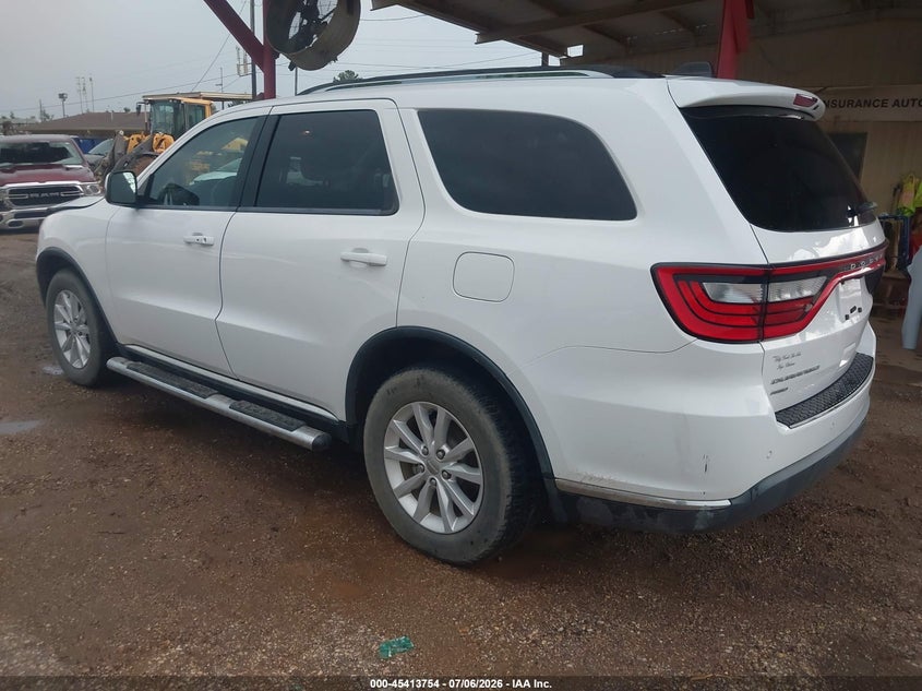 Vin: 1c4rdjag9fc737508, lot: 45911776, dodge durango sxt 20153