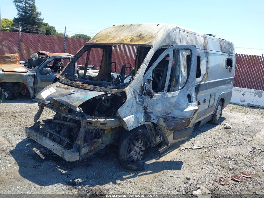 Vin: 3c6urvjg7he529956, lot: 45911887, ram promaster 3500 cargo van high roof 159 wb ext 20172