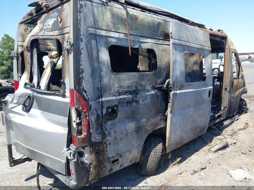 Vin: 3c6urvjg7he529956, lot: 45911887, ram promaster 3500 cargo van high roof 159 wb ext 20174