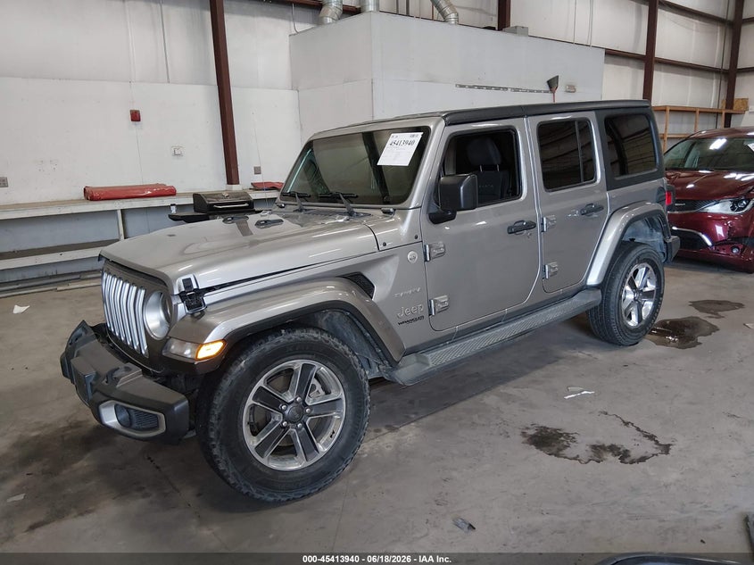 2019 Jeep Wrangler Unlimited Sahara 4x4 1C4HJXEG8KW555793 photo 1