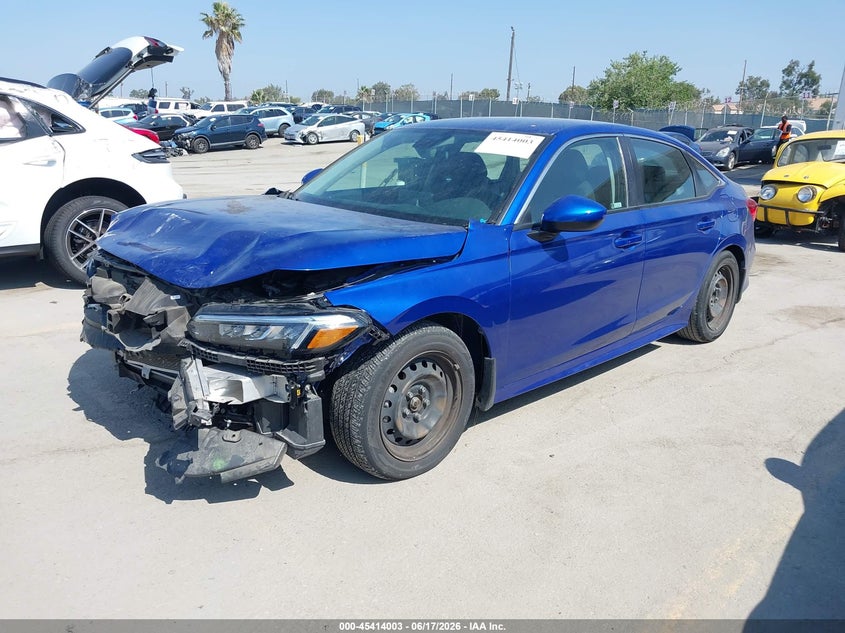 2022 Honda Civic Lx 2HGFE2F2XNH508464 photo 1