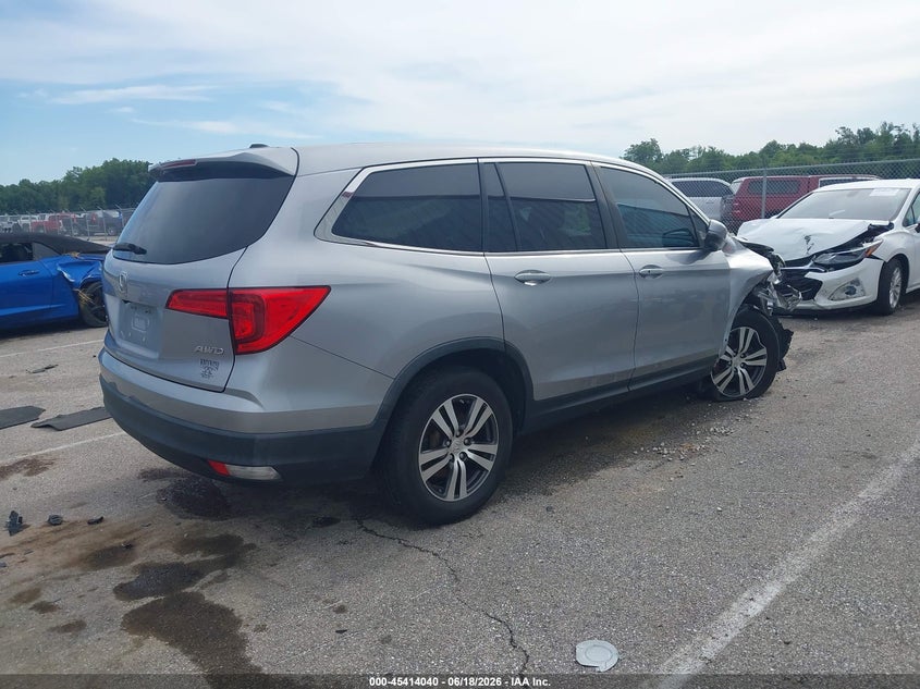 Vin: 5fnyf6h58gb051939, lot: 45912062, honda pilot ex-l 20164