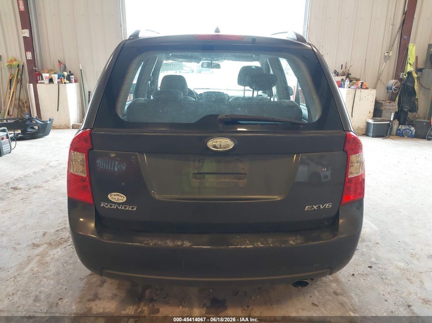2007 Kia Rondo Ex V6 VIN: KNAFG526277097608 Lot: 45414067