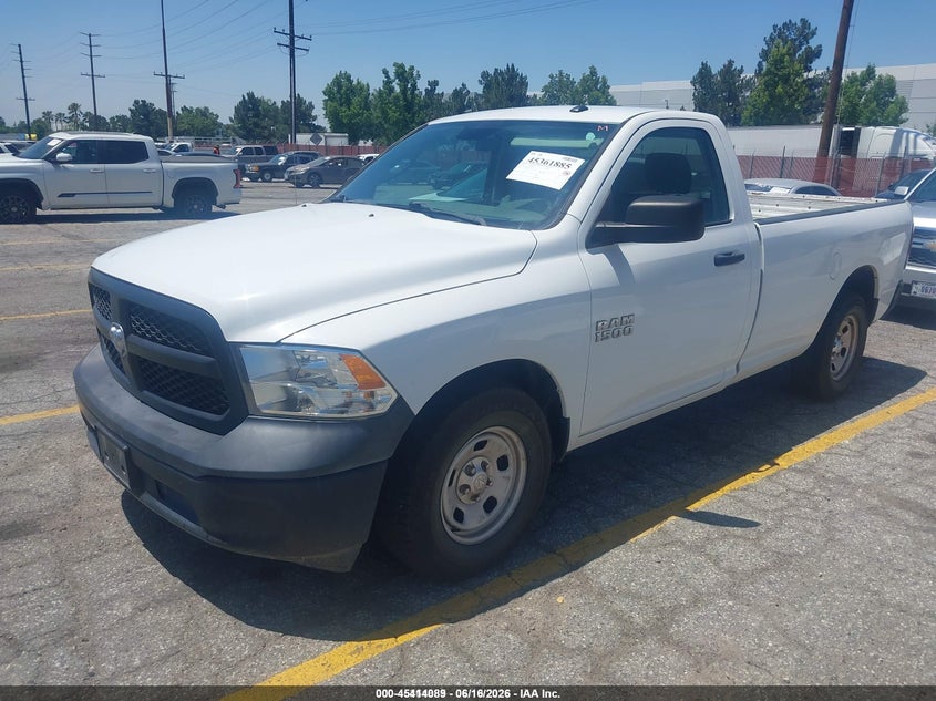 Vin: 3c6jr6dg4jg321497, lot: 45912111, ram 1500 tradesman  4x2 8' box 20182
