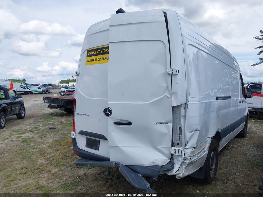 Vin: w1y4kchy4st231973, lot: 45912113, mercedes-benz sprinter 2500 high roof 4-cyl diesel 20254