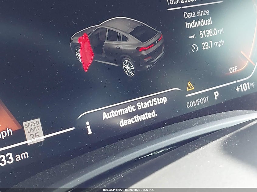2021 BMW X6 xDrive40I VIN: 5UXCY6C03M9G36144 Lot: 45414222