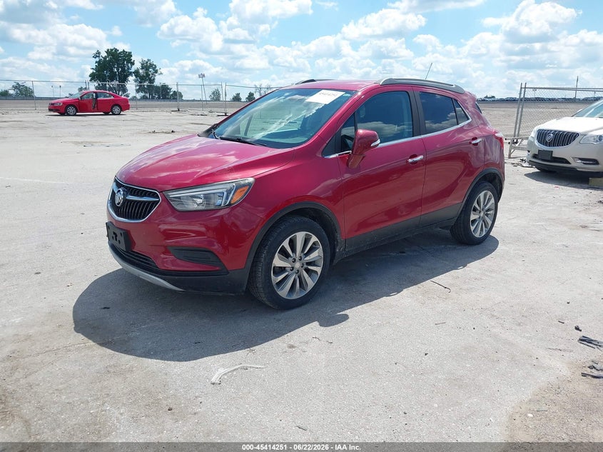 Vin: kl4cjesb3hb101131, lot: 45912273, buick encore preferred 20172