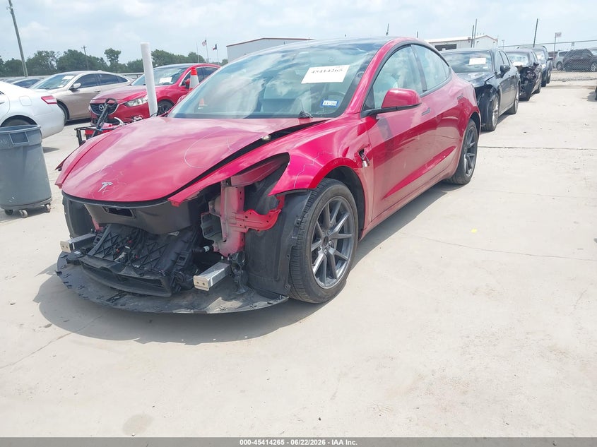 Vin: 5yj3e1ea1pf685529, lot: 45912287, tesla model 3 rear-wheel drive 20232