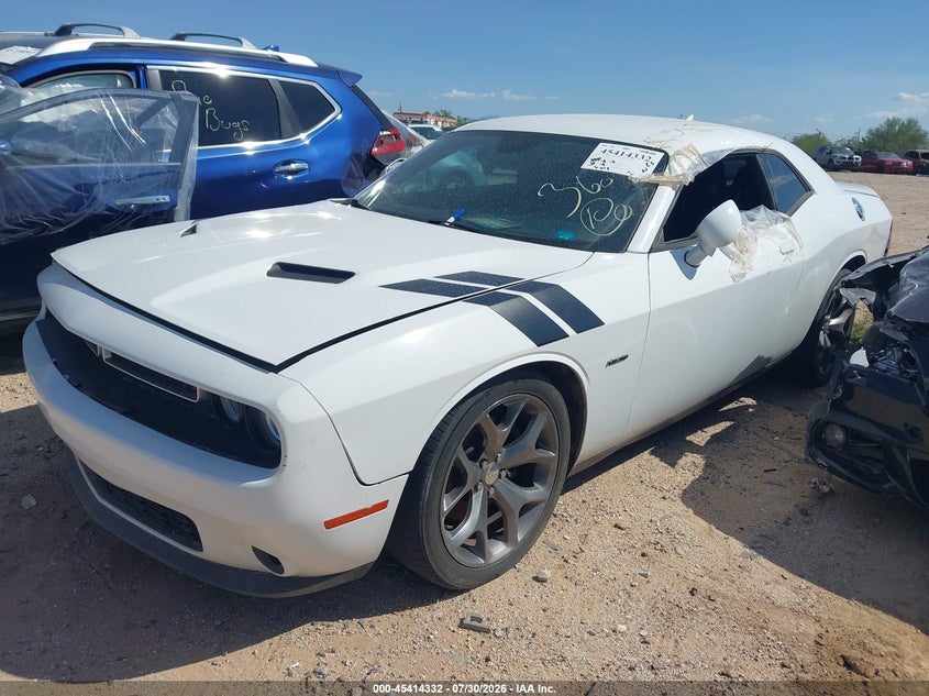 Vin: 2c3cdzbt5fh761578, lot: 45912355, dodge challenger r/t plus 20152