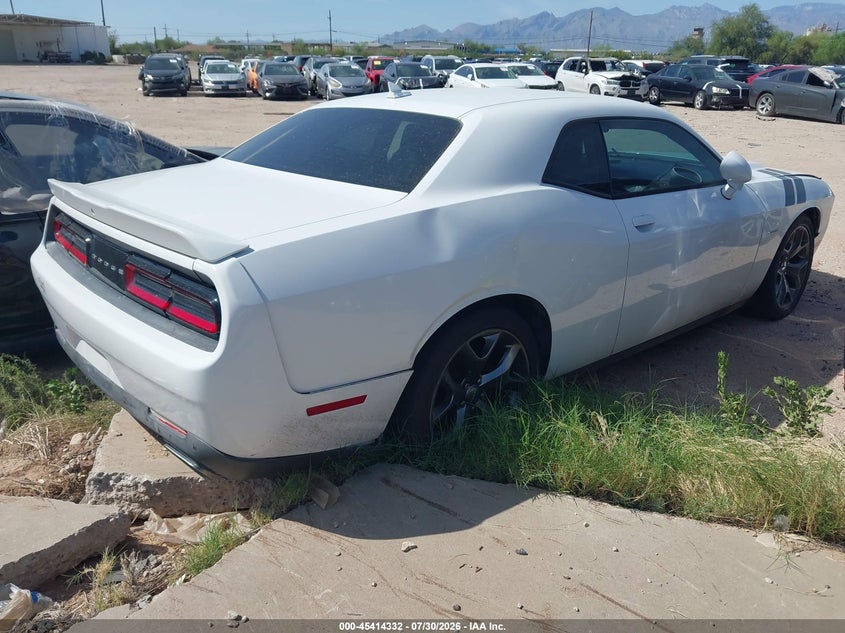 Vin: 2c3cdzbt5fh761578, lot: 45912355, dodge challenger r/t plus 20154
