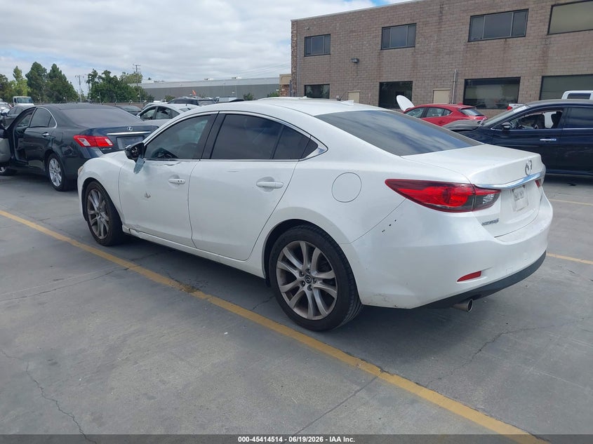 Vin: jm1gj1v55g1465321, lot: 45912536, mazda mazda6 i touring 20163