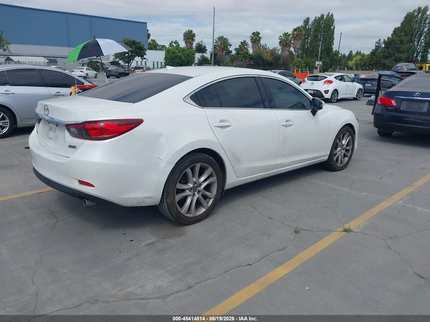 Vin: jm1gj1v55g1465321, lot: 45912536, mazda mazda6 i touring 20164