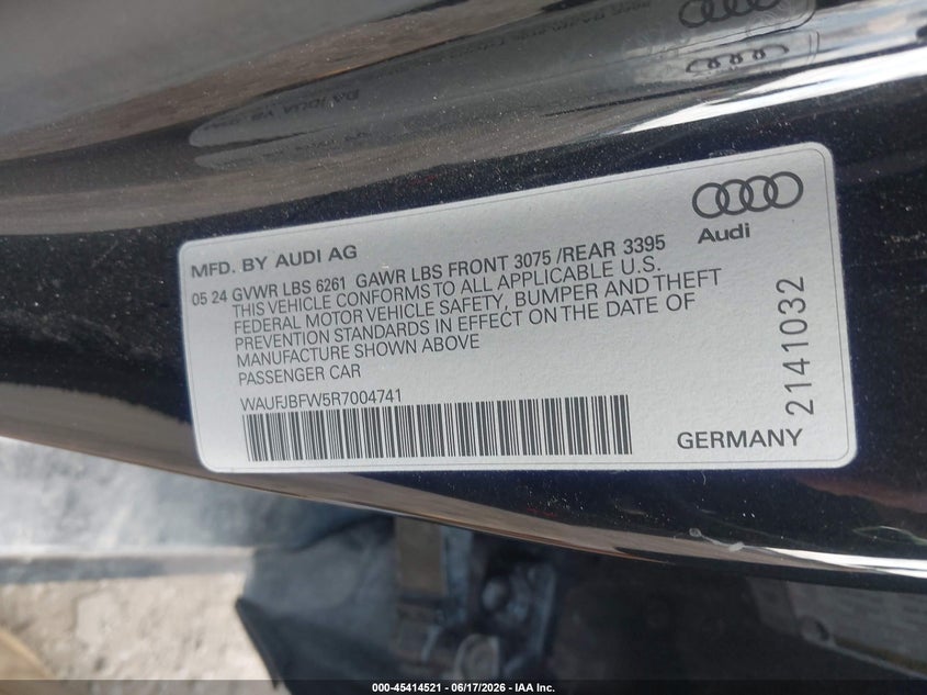 2024 AUDI E-TRON GT SEDAN ELECTRIC