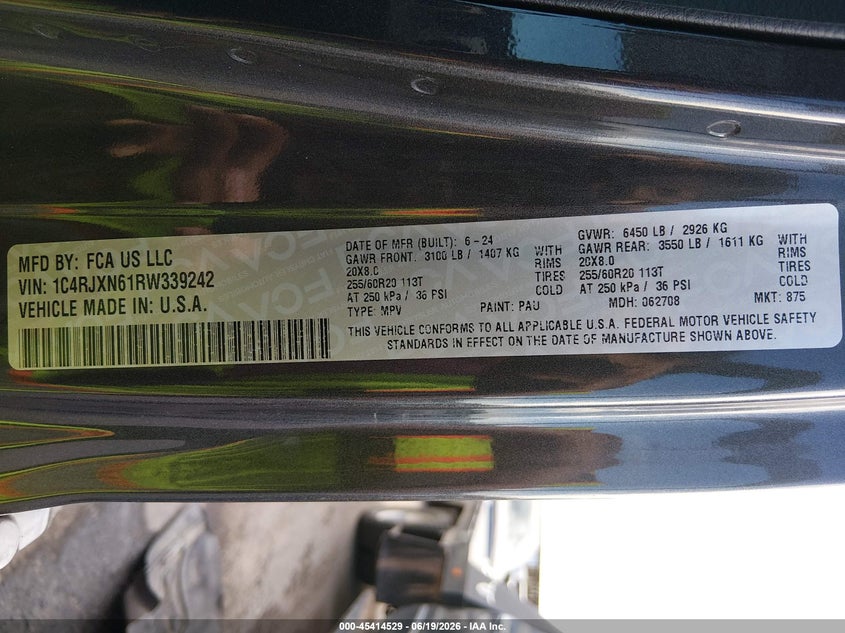2024 Jeep Wrangler 4Xe Sport S 4Xe VIN: 1C4RJXN61RW339242 Lot: 45414529
