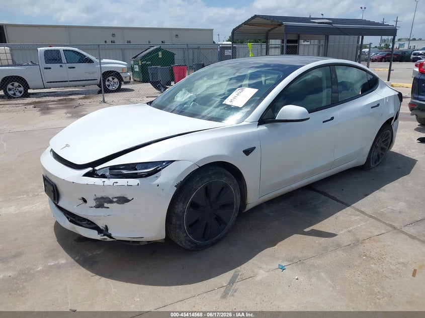 Vin: 5yj3e1ea9sf005613, lot: 45912590, tesla model 3 long range rear-wheel drive/standard rear-wheel drive 20252