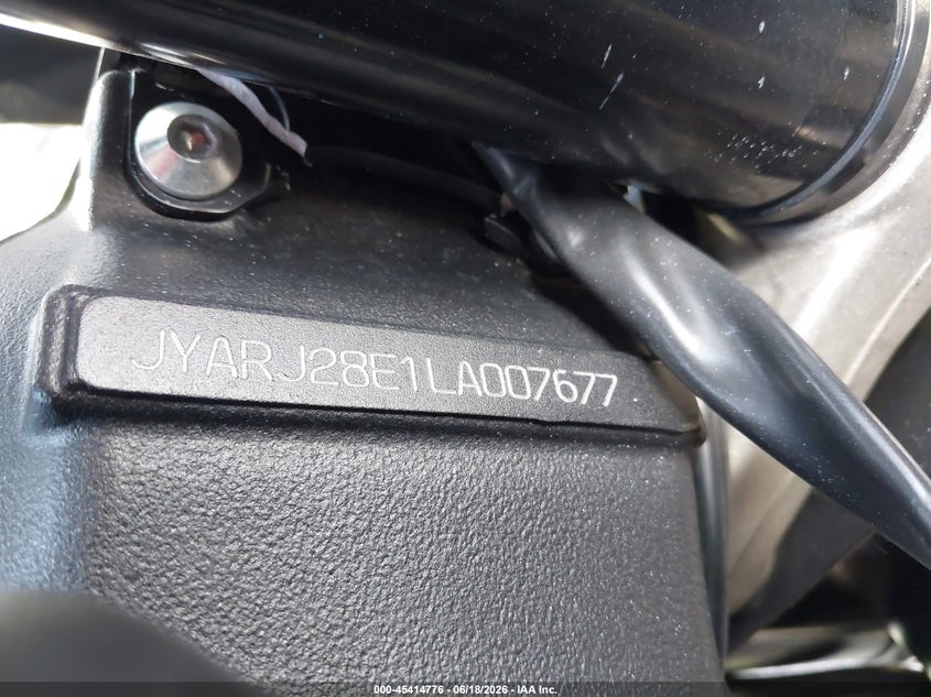 2020 Yamaha Yzfr6 VIN: JYARJ28E1LA007677 Lot: 45414776