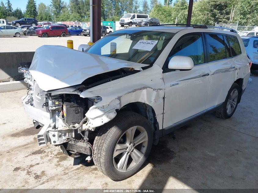 Vin: 5tddk3eh4cs163327, lot: 45912848, toyota highlander limited v6 20122