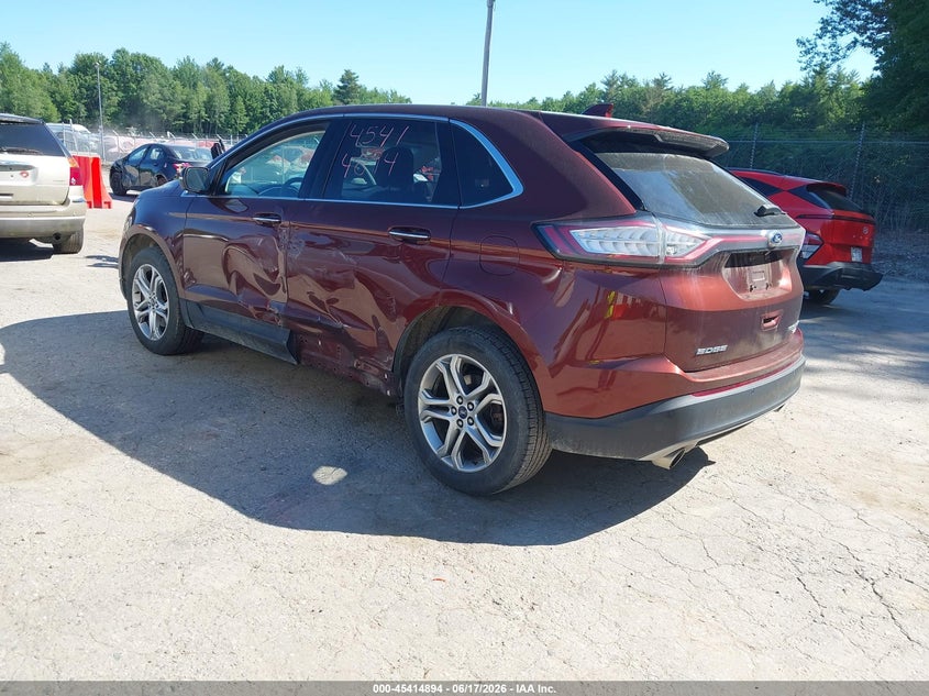 Vin: 2fmpk4k98gbb91019, lot: 45912916, ford edge titanium 20163