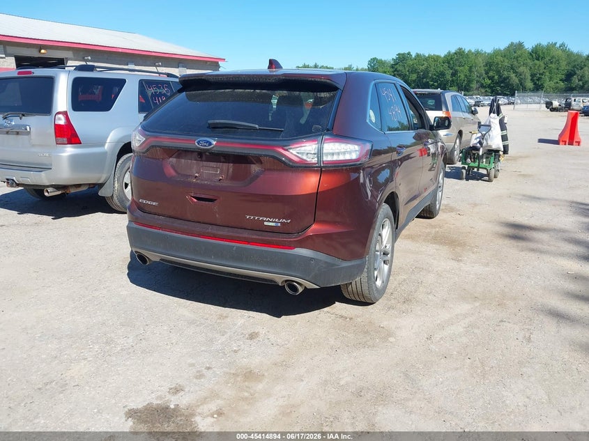 Vin: 2fmpk4k98gbb91019, lot: 45912916, ford edge titanium 20164