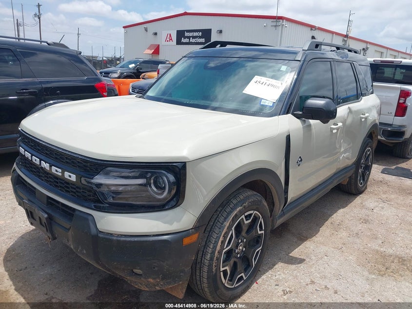 Vin: 3fmcr9cnxsre98169, lot: 45912930, ford bronco sport outer banks 20252