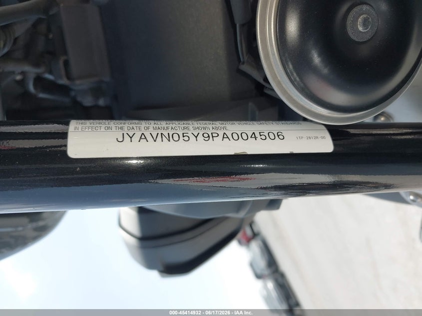 2023 Yamaha Xvs950 Cudc VIN: JYAVN05Y9PA004506 Lot: 45414932