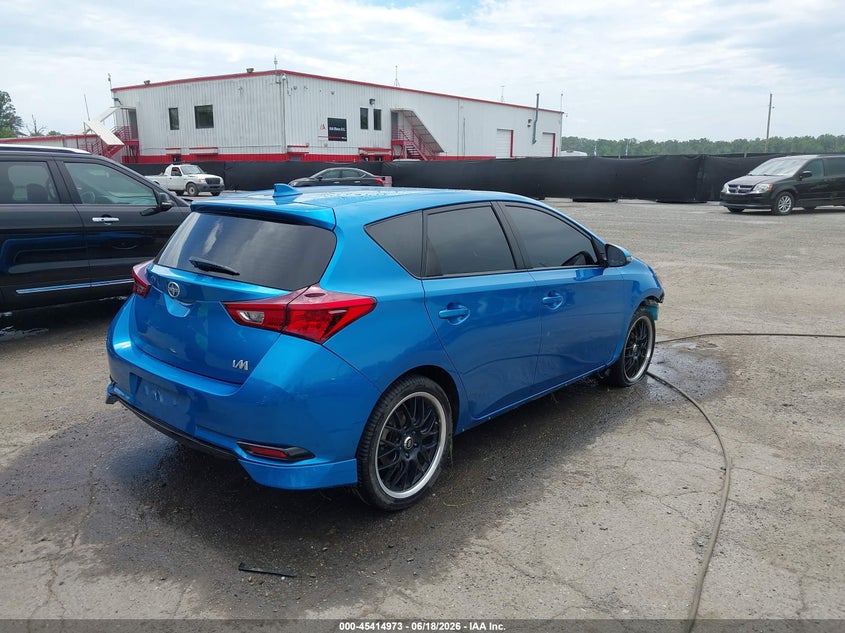 Vin: jtnkarje6gj519591, lot: 45912995, scion im 20164