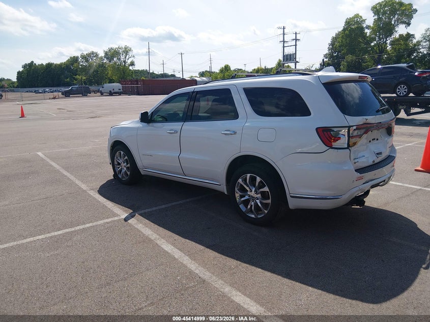 Vin: 1c4sdjet1gc446172, lot: 45913021, dodge durango citadel anodized platinum 20163