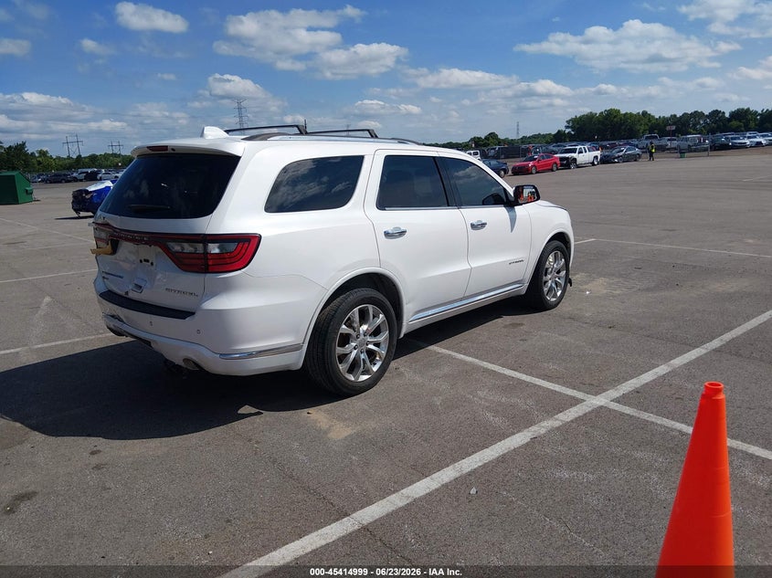Vin: 1c4sdjet1gc446172, lot: 45913021, dodge durango citadel anodized platinum 20164