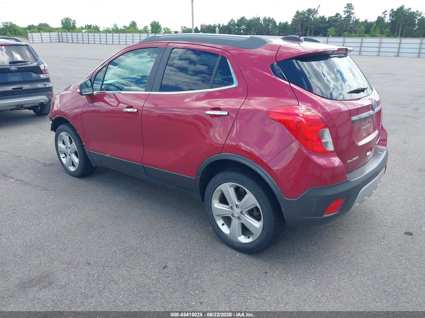 Vin: kl4cjbsb1gb695263, lot: 45913050, buick encore convenience 20163