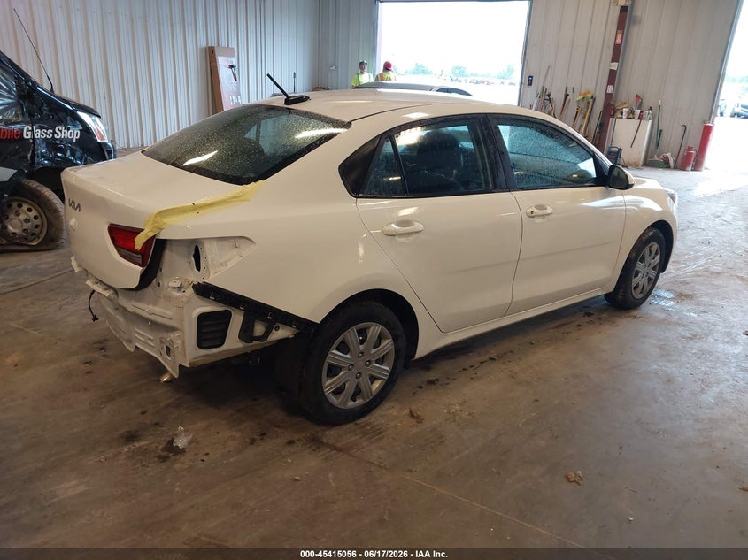 2022 KIA RIO auction photo 4