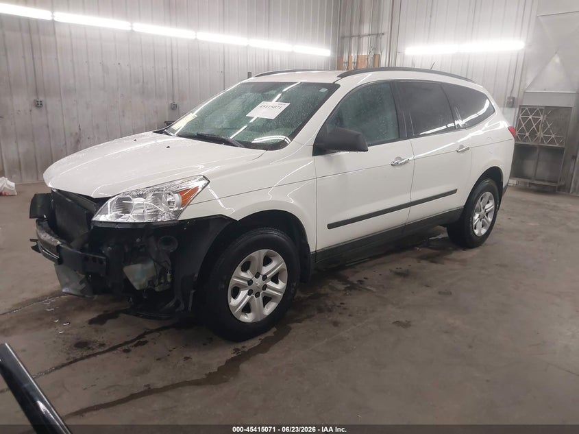Vin: 1gnkrfed3cj156813, lot: 45913093, chevrolet traverse ls 20122