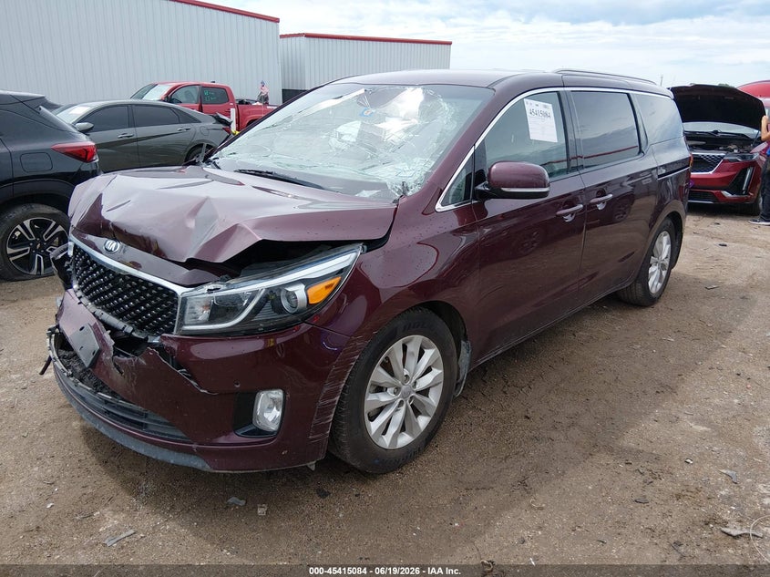 Vin: kndmc5c12h6255641, lot: 45913106, kia sedona ex 20172