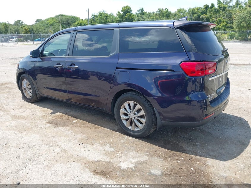 VIN KNDMB5C10K6539375 2019 KIA SEDONA LX