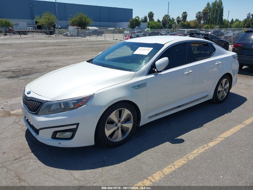 Vin: knagn4ad9f5081078, lot: 45913200, kia optima hybrid ex 20152