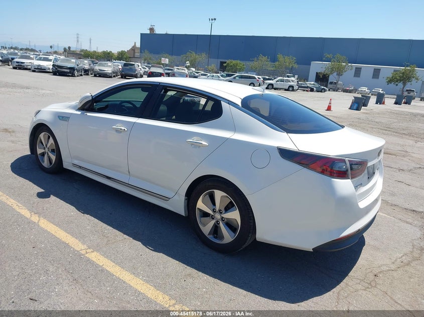 Vin: knagn4ad9f5081078, lot: 45913200, kia optima hybrid ex 20153
