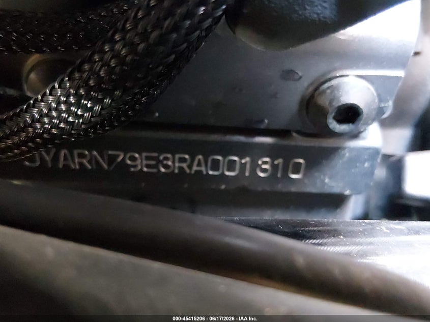 2024 Yamaha Mtn1000 VIN: JYARN79E3RA001310 Lot: 45415206