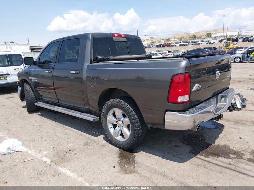 Vin: 3c6rr7lt2hg790671, lot: 45913234, ram 1500 big horn  4x4 5'7 box 20173