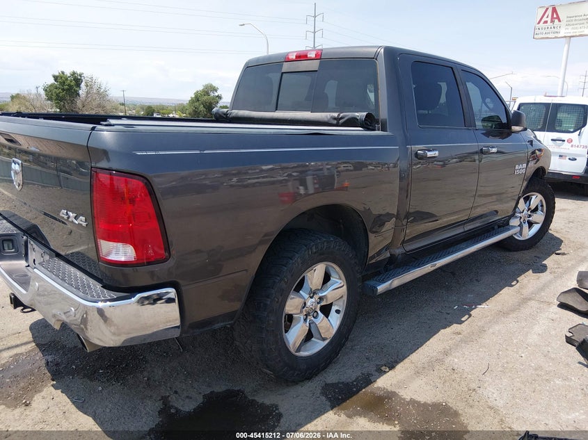 Vin: 3c6rr7lt2hg790671, lot: 45913234, ram 1500 big horn  4x4 5'7 box 20174