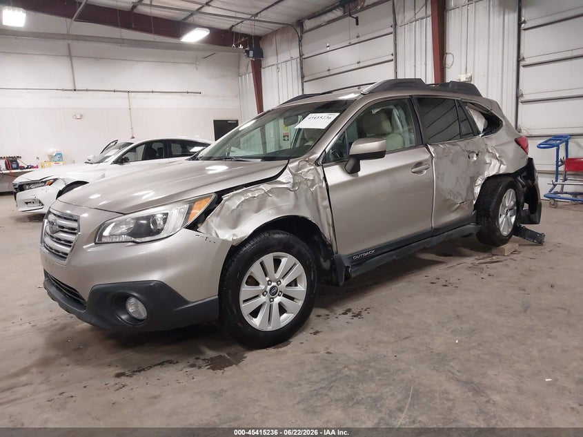 Vin: 4s4bsbcc3g3316534, lot: 45913258, subaru outback 2.5i premium 20162